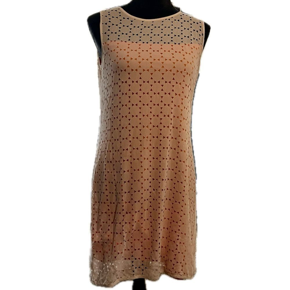 Austin Reed women’s size‎ medium, sleeveless dual layer cut out dress